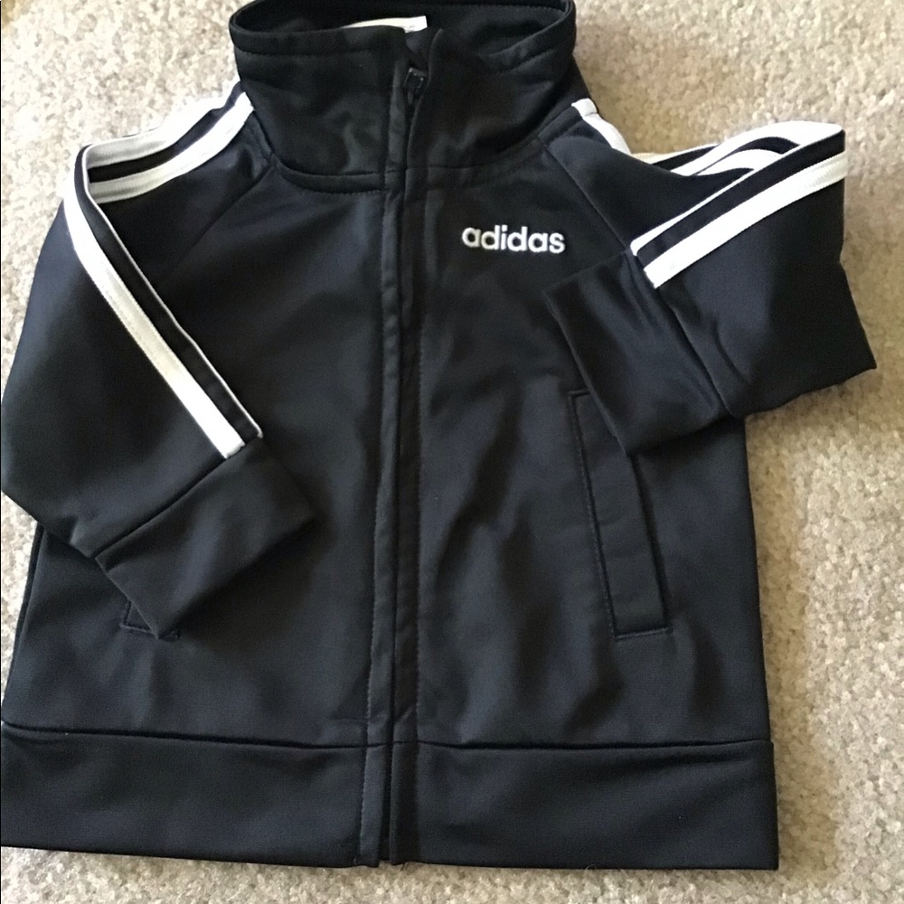 Adidas black and white infants jacket three months great brand
